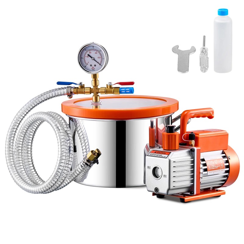 Vacuum Degassing Chamber 3 Gallon Pump - Camera a Vuoto da 1.5 /