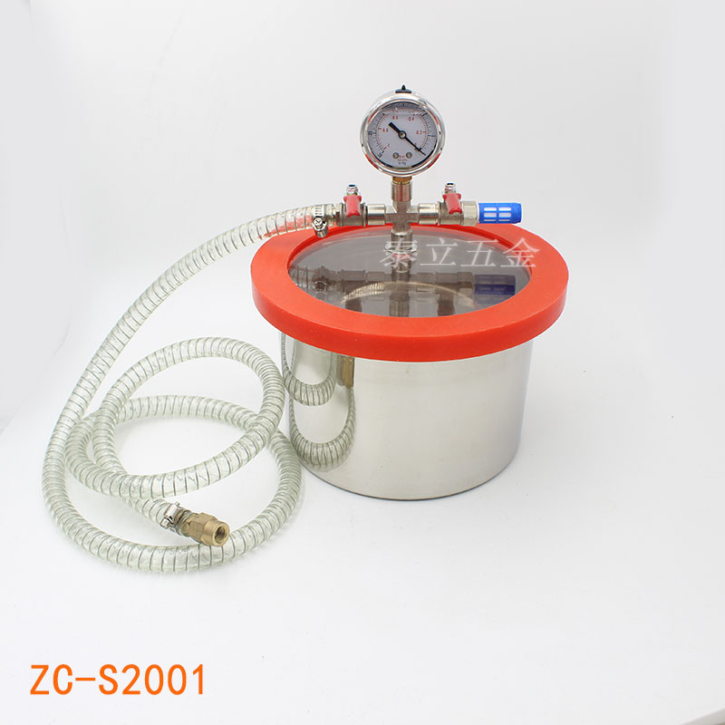 Vacuum Chamber Stainless Steel Acrylic Lid - Camera di degasaggio sottovuoto in acciaio