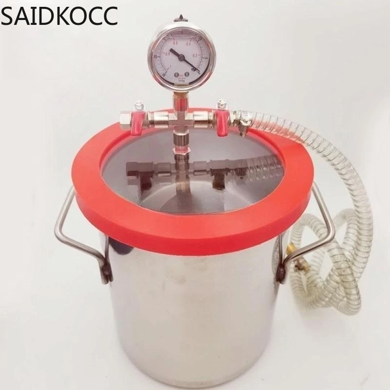 Vacuum Chamber Stainless Steel Acrylic Lid - Barile antischiuma sottovuoto per camera di
