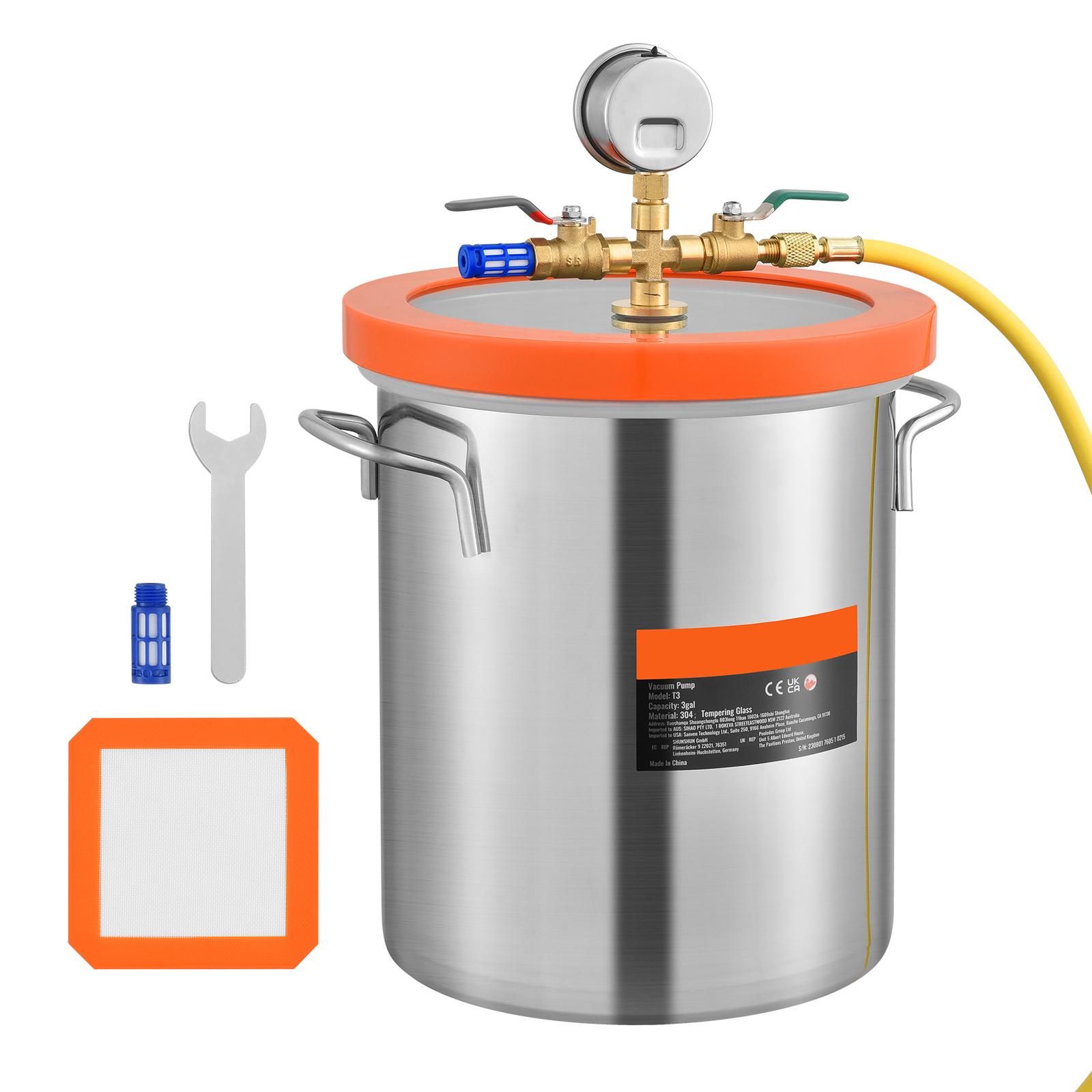 SucceBuy Camera a Vuoto da 3 G - Vacuum Degassing Chamber 3 Gallon Pump recensione e prezzo