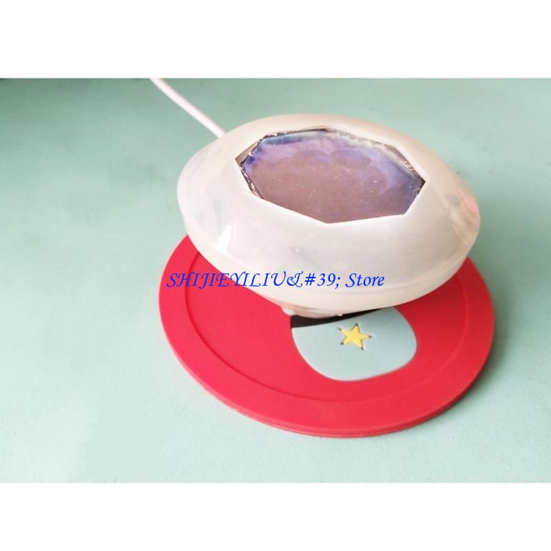 E21F Cartoon USB Coffee Warmer - Heat Mat Resin Curing Silicone Molds recensione e prezzo
