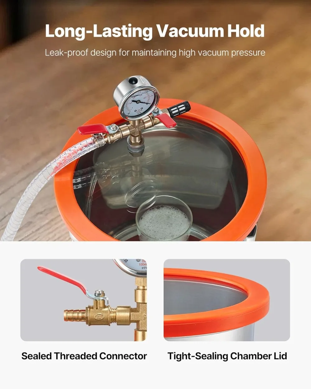 Kit Camera a Vuoto da 3 Gallon - Vacuum Degassing Chamber 3 Gallon Pump recensione e prezzo