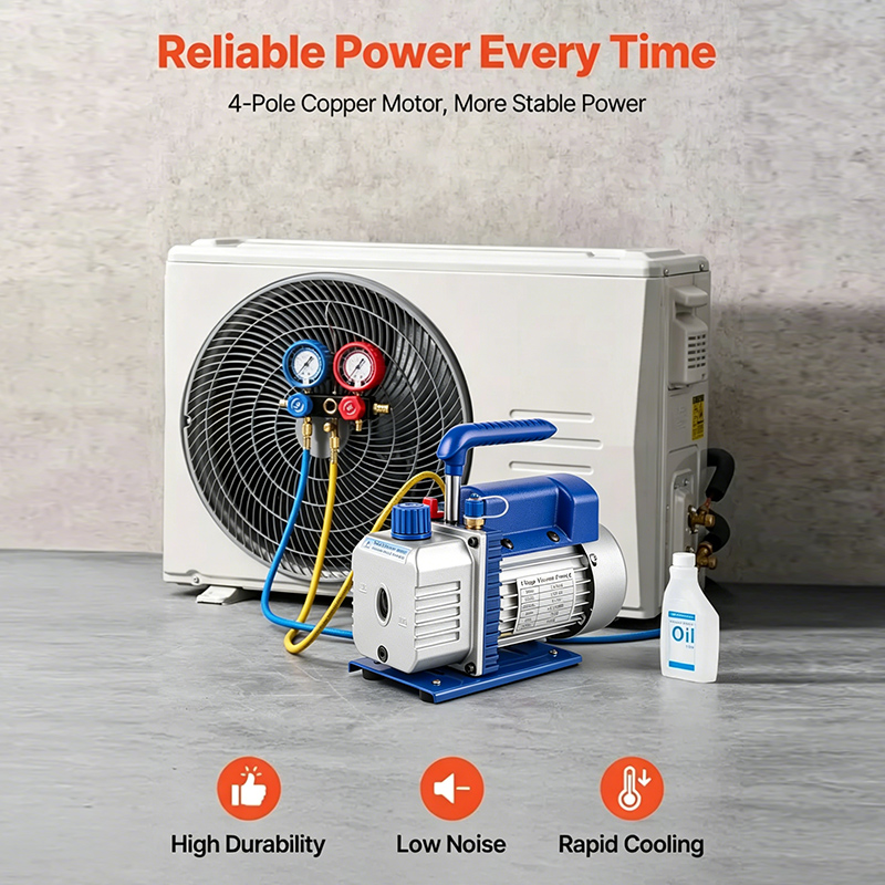 SIHAO 4CFM 1/3HP Pompa per vuo - Rotary Vane Vacuum Pump Hvac 4Cfm 1/3Hp recensione e prezzo